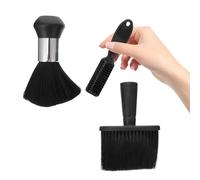 Mikikit 3pcs Neck Duster Hair Brush Set for Sweeping Broken Hair Comfortable Plastic Barber Tool for Salon and Home Use for Men and Women
