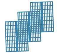 Mikikit 3pcs Plastic Bunny Feet Mats Rabbit Foot Pads Resting Mats Blue High Strength Will Not Hurt Rabbits Skin for Balcony and Kitchen Floor Pet Cage Use