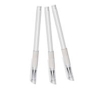 Mikikit 3pcs Plastic Eyebrow Mapping Pens for Professional Salon Using and Eyebrow Tattoo, Lightweight and Not Easy to Deform or Break, Brow Tool for Makeup Practitioners