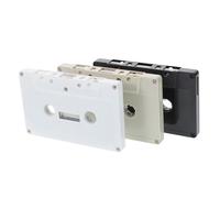Mikikit 3pcs Tape Labels Blank Cassette Tapes for Wall Decor Cassette Storage Diy Retro Party Blessings Wall Art Decorations