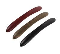 Mikikit 3pcs Vintage Ebony Wooden Hairpins Double-prong Ancient Style Hair Chopsticks for Buns Retro Chinese Hair Sticks Set for Hanfu and Cultural Festival Accessories