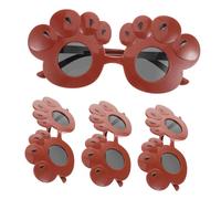 Mikikit 4 Pcs Bear Claw Sunglasses for Silly Party Costume Accessories Lightweight Eyewear for Fun Jungle Animal Props for Summer Beach Birthday Events