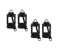 Mikikit 4 Pcs Quartz Pendulum Clock Drive Units, Black Plastic Replacement Parts for Diy Clock Repair, Compatible with Swinging Pendulum Designs