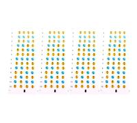 Mikikit 4 Sheets Ukulele Scale Stickers Pvc Fretboard Marker Labels for Beginners Practice Guide Self-learning Aid with Fingerboard Dot Stickers for Ukulele
