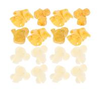 Mikikit 40g Bag of Artificial Popcorn Charms for DIY Jewelry Making Mini Popcorn Figurines for Necklace Bracelet Keychain Craft Decorations Random Style Adornments