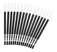 Mikikit 40pcs Black Plastic Ballpoint Pen Refills with Easy to Install and Carry Features, Smooth Writing Ink Refill Replacements Suitable for Office and School Use