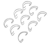 Mikikit 40pcs Cage Door Hooks Stainless Steel Fixed Cage Hook with Artistic Design Good Load-bearing Space-saving for Birdcage Accessories