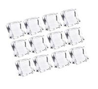 Mikikit 48 Pcs Reusable Fake Ice Cubes Acrylic Slightly Irregular Ice Cube Ornaments for Food Showcase Display and Coffee Shop Vase Fillers Table Scatters