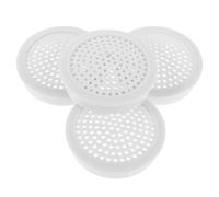Mikikit 4pcs Car Speaker Grilles Mesh Cover 2 Inch Large White Speaker Guard Protector for Car Audio Mesh Decorative Grille