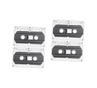 Mikikit 4pcs Cassette Tape Low Noise Audio Cassette for Music Recording Blank for Home Studio Use