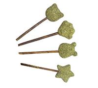 Mikikit 4pcs Cat Licking Stick Catnip Kitten Cat Candy Catnip Lollipops Wall Licking Sweet Promote Digestion