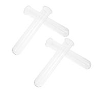 Mikikit 4pcs Clear Glass Test Tubes Vase for Indoor Plants Mini Hydroponic Planters with Transparent Tubes Compact Design for Spaces Modern Aesthetic Flower Containers for Desktop and