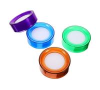 Mikikit 4pcs Finger Moisteners with Plastic and Sponge Material for Money Counting and Financial Operations Easy Wetting Process Finger Sponge Dampeners to Boost Efficiency in Task