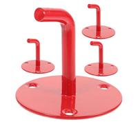 Mikikit 4pcs Fire Extinguisher Wall Mount Brackets for 2-9kg Co2 Extinguishers with Double Hanger Fire-Fighting Equipment Holder for Warehouse and Commercial Use