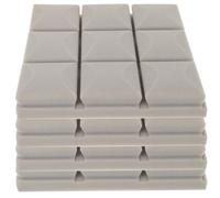 Mikikit 4pcs Grey Flame Retardant Soundproof Panels 25x25x5cm Acoustic Sound Dampening Pads for Studio Recording Room Noise Isolation and Soundproof Wall Treatment
