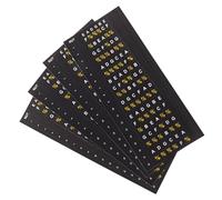 Mikikit 4pcs Guitar Fretboard Note Stickers for Beginners Scale and Chord Decals for Electric and Acoustic Guitars Practice Reminder Decals for Neck Fretboard Learning