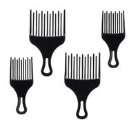 Mikikit 4Pcs Hair Pick Comb Wide Tooth Detangling Accessories for Braids and Wig Styling, Suitable for Mens Hair Care