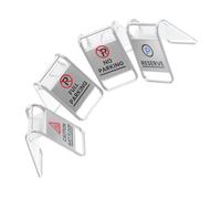 Mikikit 4pcs Miniature Traffic Signs for Educational Road Safety Portable Pretend Play Props for Cognitive Skill Development and Interactive Traffic Rules Learning
