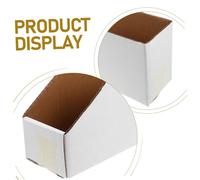 Mikikit 4pcs Multi Corrugated Cardboard Storage Organizer Bins with Slanted Open Top for Efficient Warehouse Office Home Inventory Management