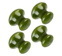Mikikit 4pcs Mushroom Facial Massage Tools Made of Natural Jade with Ergonomic Design for Relieving Facial Tension and Optimizing Skincare Product Absorption for Home Spa at Home