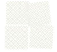 Mikikit 4pcs Pet Cage Floor Mats with Anti-skid Plastic Material Soft and Sturdy Cage Mat Set Featuring Delicate Details and Pressure Dispersion and Washstands