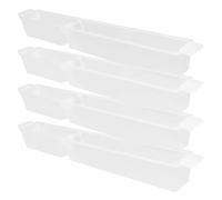 Mikikit 4pcs Portable Plastic Beehive Feeder 1.5kg Capacity with Sturdy Pp Material, Weather-resistant Waterer Plate for Efficient Beekeeping the Hive