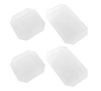 Mikikit 4pcs Quilting Square Ruler Set Small 2.5x2.5inch 5x2.5inch Acrylic Sewing Corner Templates for DIY Patchwork, Quilting Square Rulers for Sewing and Patchwork Tools