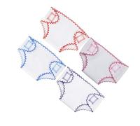 Mikikit 4pcs Reusable Baby Doll Diapers and Underwear Set for 18-inch Dolls Cloth Nappies Accessories for Dress and Nursery Play