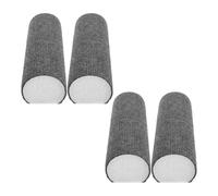 Mikikit 4pcs Self-adhesive Wall Mounted Cat Climbing Poles Grey Cat Scratching Posts for Indoor Use Kitten Scratch Columns to Protect Furniture and Encourage Active Play