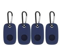 Mikikit 4pcs Silicone Cover for Tile Mate Pro Protective Tracer Cover Keychain Accessory for Tile Tracker