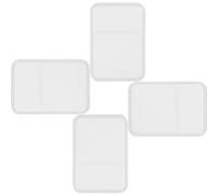 Mikikit 4pcs Stamp Collector Display Box Set Plastic Stamp Storage Case Lid for Collection and Grading Desktop Multi-Functional Protective Album Suitable for Beginners