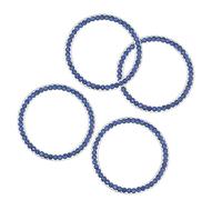 Mikikit 4pcs Start Ignition Button Cap Car Stem Cap Abs Metal Rhinestone Decorative Ring with Double Sided Adhesive Tape for Automotive Interior Accessories, Prolongs Tire Service Life,