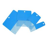 Mikikit 4Pcs Texture Comb for Walls and Plaster - Fine Teeth Pattern Tool for Faux Graining and Ceiling Texture Painting - Silicone Diatom Mud Art Tool