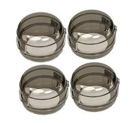 Mikikit 4pcs Transparent Gas Stove Knob Protectors Boy Safety Covers for Cooking Controls Plastic Design to Prevent Young from Turning Knobs