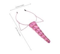 Mikikit 4pcs Unicorn Headbands for Cute Cartoon Animal Horn Hair Accessories Birthday Party Princess Theme Celebration Favor Gold Silver Pink and Rose