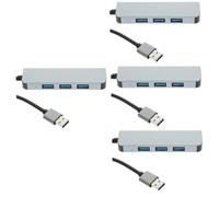 Mikikit 4pcs Usb Hub Ports Usb Expander for Laptop for Keyboard Mouse Printer and More Lightweight Portable Design Fast Data Transmission