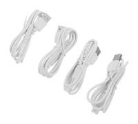 Mikikit 4pcs Water Flosser Charger Cord TPE White Portable Fast Charging for Water Flosser Travel and Business Trips