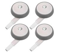 Mikikit 4pcs Wheels Replacement Silent Walker Stroller Wheel for Boy Girl Carriage Toys