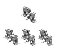 Mikikit 4sets Garage Door Wheel Pulley Set Replacement Parts for Garage Door Support Wheels Adjustable Top Bracket for 2pcs*4