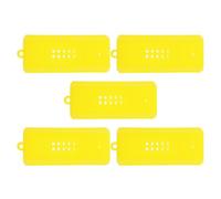 Mikikit 5 Pcs Yellow Plastic Queen Rearing Box for Beekeeping with Sturdy Design and Easy to Clean Material, Multifunctional Transporting Cage Suitable for Outdoor Beekeepers