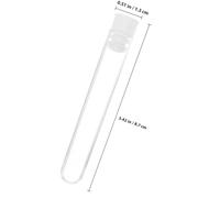 Mikikit 50 Pcs 6ml Plastic Test Tubes with Caps Small Portable Test Tubes for ” Science Experiments and Birthday Party Supplies for Beads and Samples