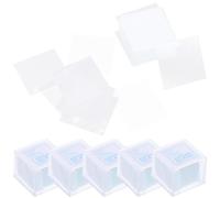 Mikikit 500pcs Glass Microscope Slides and Cover Glasses for Precise Specimen Preparation, White Colour, Resistant to Damage, for Laboratory Applications