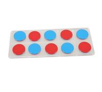 Mikikit 50pcs Dual Color Math Counting Chips Educational Math Tools for Kindergarten Addition and Subtraction Learning Round Plastic Counters for Early Arithmetic Skills Development