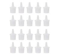 Mikikit 50pcs Eyelash Extension Glue Bottle Replacement Tips Plastic Cap Eyelash Grafting Bottle Plug for Beauty Salon Supplies Lash Adhesive Nozzle Covers