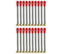 Mikikit 50pcs Piano Tuning Tools with Second Locking Protection and Auxiliary Hammer Head Reset, Metal Leather Cotton Material Piano Tuning Rope for Accurate Instrument Maintenance