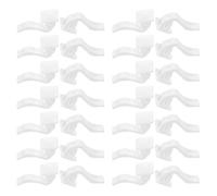 Mikikit 50pcs Radiator Towel Hooks Plastic Clips 7.5mm Radiator Mounting Hooks for Bathroom Kitchen Heating Support Racks