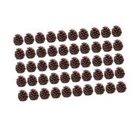 Mikikit 50pcs Realistic Pine Cones for Christmas Decorations for and Home Decor for Table Centerpieces and Showcase Ornaments