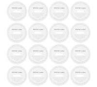 Mikikit 50pcs White Round Paper Dust Covers for Candle Making Protective and Easy to Remove Wax Round Candle Covers Suitable for DIY Cups and Jar