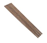 Mikikit 5pair Long Wooden Cooking Chopsticks in Brown, Reusable and Versatile Kitchen Utensils Made from Wood, for Gatherings and Parties, Chinese Style Frying Chopsticks for Noodles