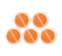 Mikikit 5pcs Beeswax Thread Wax Conditioner with Holder Water-Soluble Embroidery Thread Wax for Sewing and Quilting Natural Yellow in Plastic Box for Strengthening Cotton and Silk